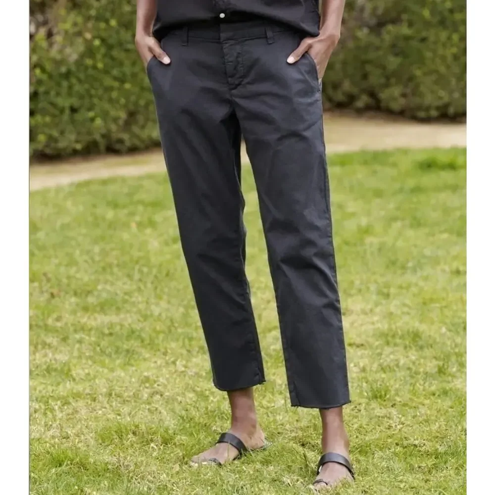 Frank & Eileen Wicklow Italian Chino Pant Straight Crop‎ Size 8
